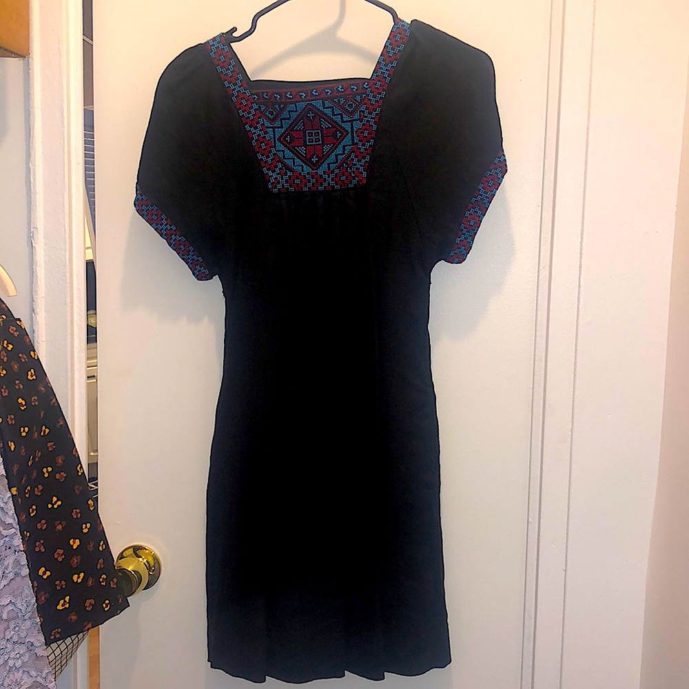 Madewell Black Patterned sundress